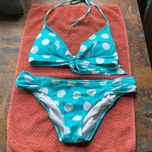 Victoria’s Secret bikini with polka dots Gently used